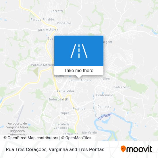 Rua Três Corações map