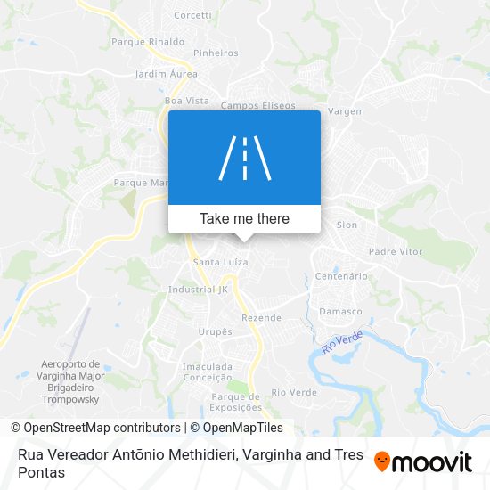 Rua Vereador Antõnio Methidieri map