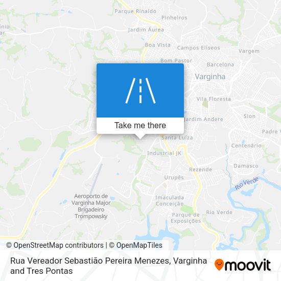 Rua Vereador Sebastião Pereira Menezes map