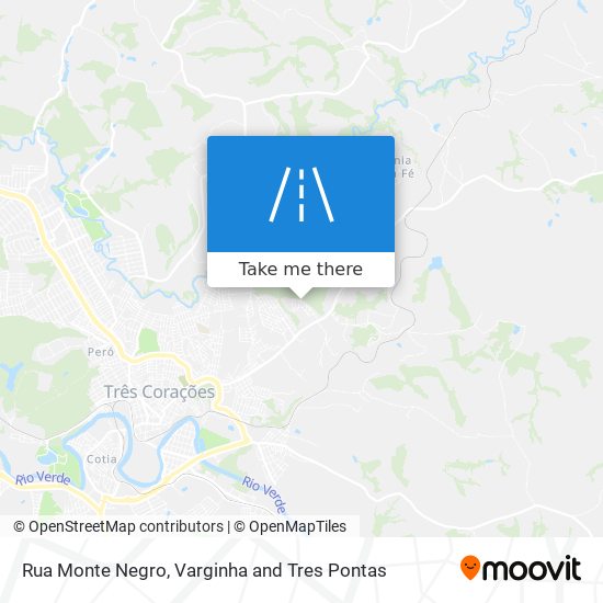 Mapa Rua Monte Negro