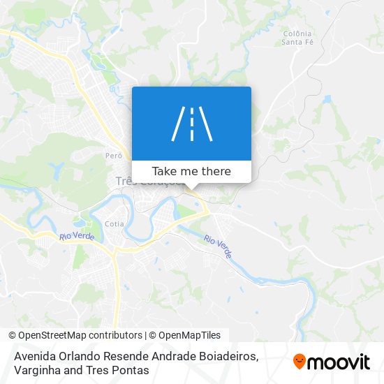 Mapa Avenida Orlando Resende Andrade Boiadeiros