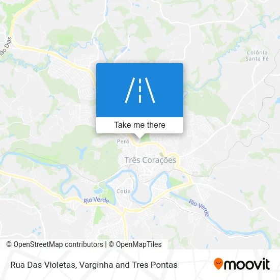 Rua Das Violetas map
