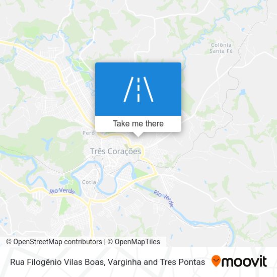 Rua Filogênio Vilas Boas map