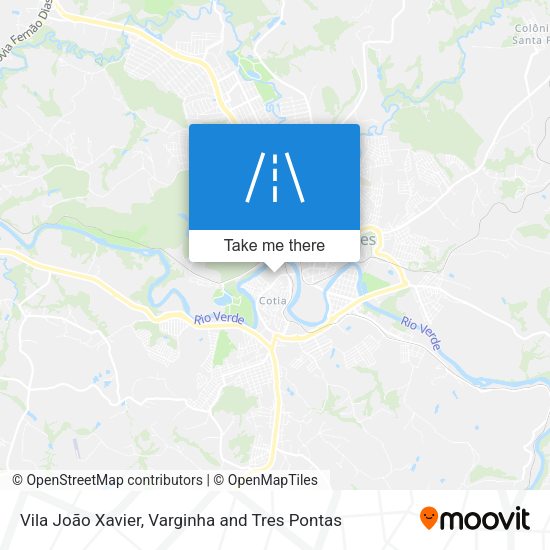 Vila João Xavier map