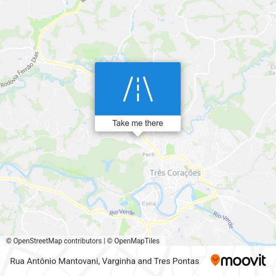 Rua Antônio Mantovani map