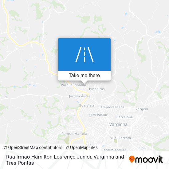 Rua Irmão Hamilton Lourenço Junior map