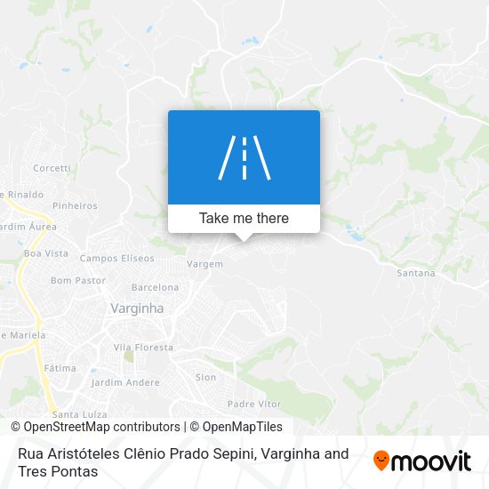 Rua Aristóteles Clênio Prado Sepini map