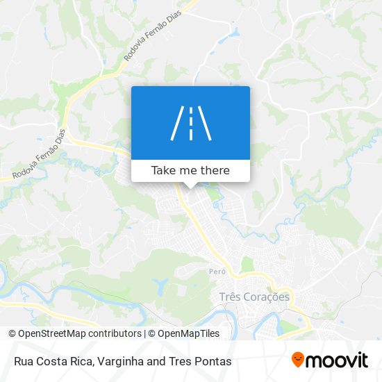 Rua Costa Rica map