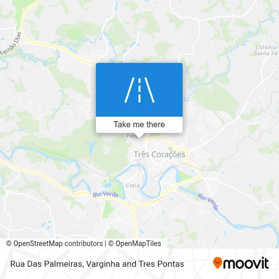 Rua Das Palmeiras map