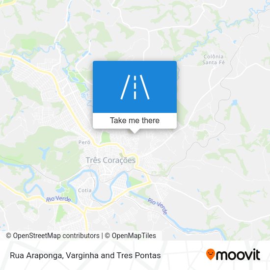 Rua Araponga map