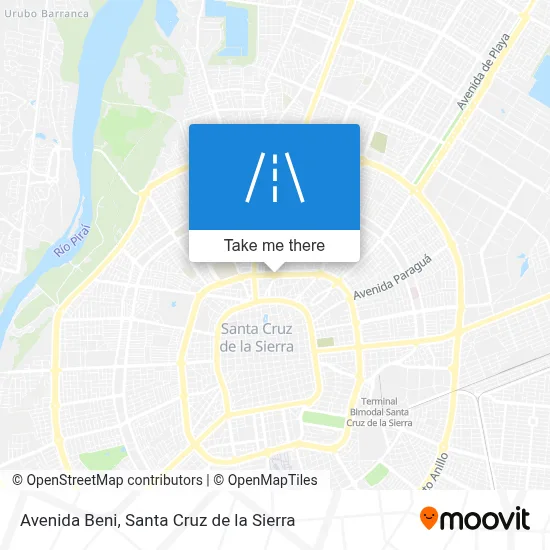 Mapa de Avenida Beni