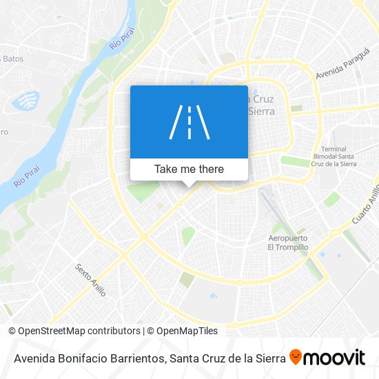 Avenida Bonifacio Barrientos map