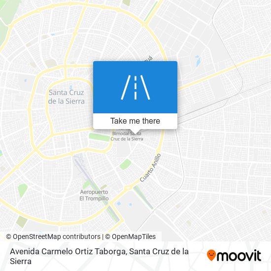 Avenida Carmelo Ortiz Taborga map