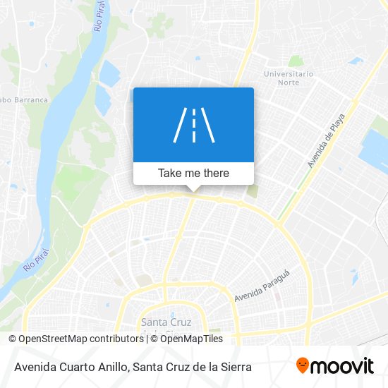 Avenida Cuarto Anillo map