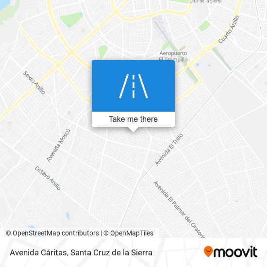 Avenida Cáritas map