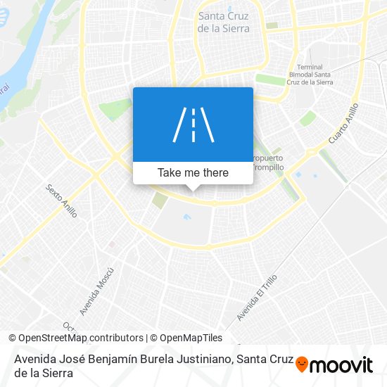 Avenida José Benjamín Burela Justiniano map