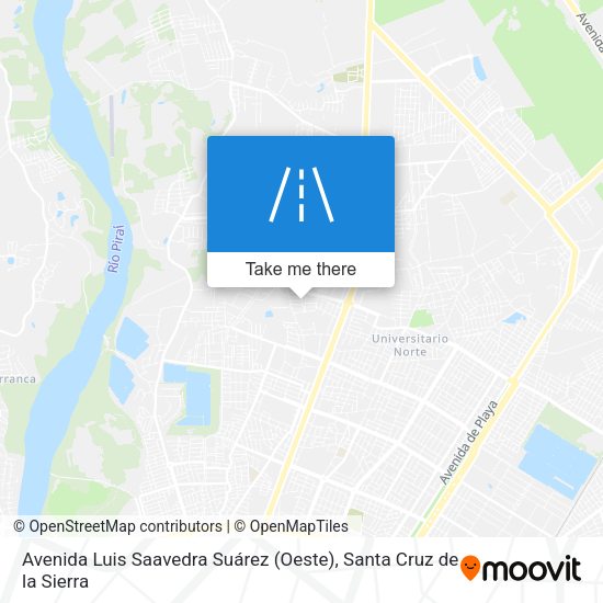 Avenida Luis Saavedra Suárez (Oeste) map