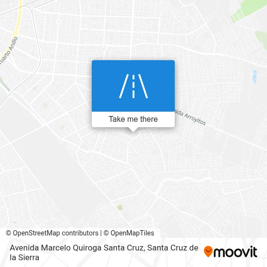 Avenida Marcelo Quiroga Santa Cruz map