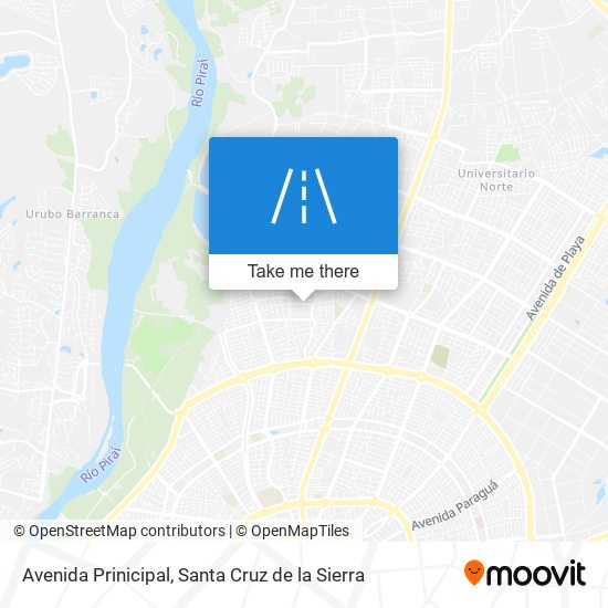 Avenida Prinicipal map