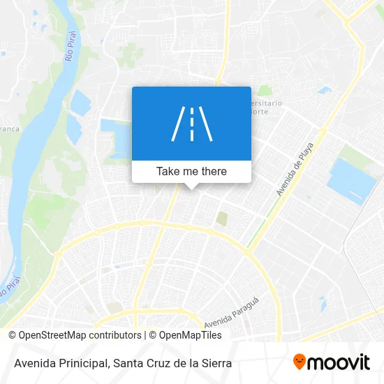 Avenida Prinicipal map