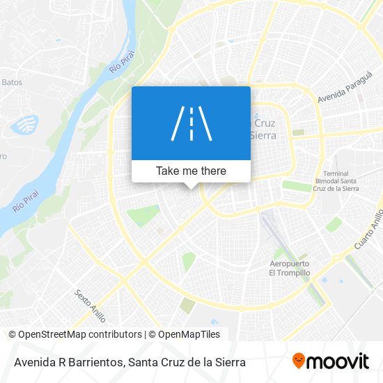 Avenida R Barrientos map