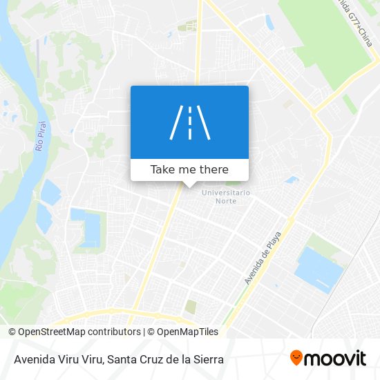 Avenida Viru Viru map