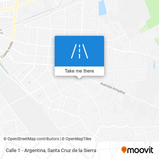 Calle 1 - Argentina map