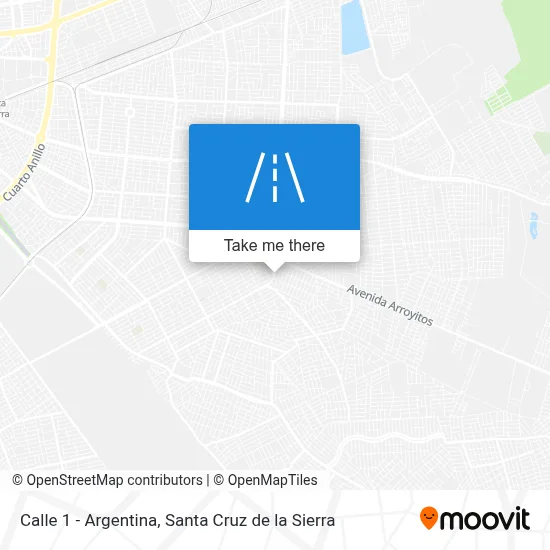 Calle 1 - Argentina map