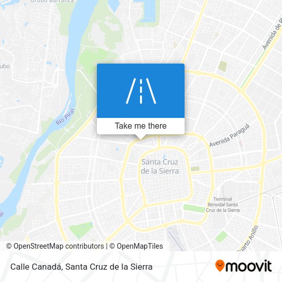 Mapa de Calle Canadá
