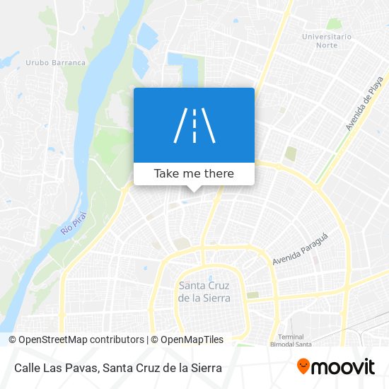 Calle Las Pavas map