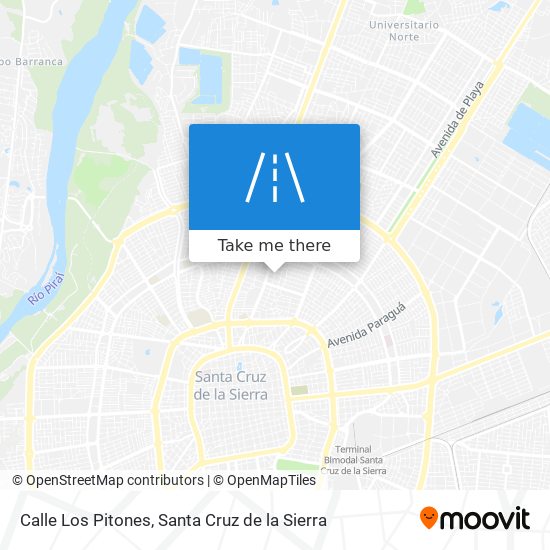 Calle Los Pitones map