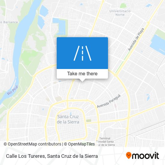 Calle Los Tureres map