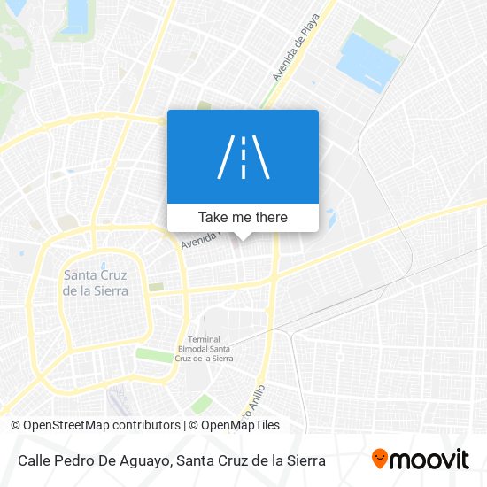 Mapa de Calle Pedro De Aguayo