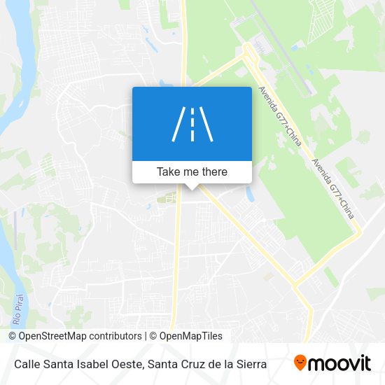 Calle Santa Isabel Oeste map