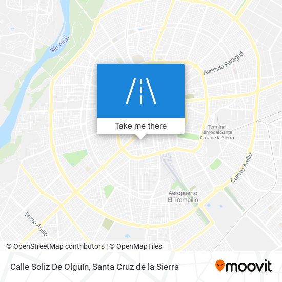 Mapa de Calle Soliz De Olguín