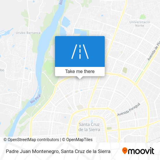 Padre Juan Montenegro map