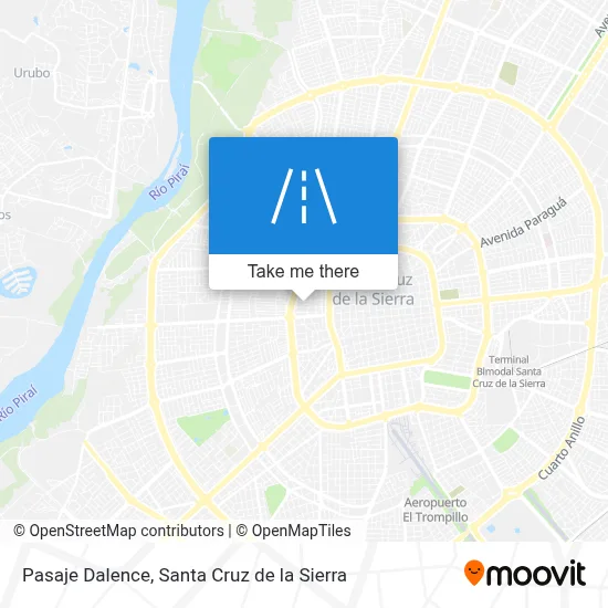 Pasaje Dalence map