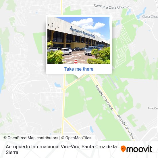 Mapa de Aeropuerto Internacional Viru-Viru