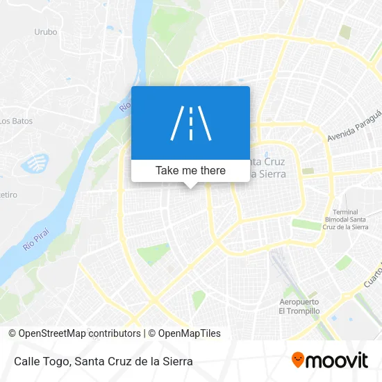 Calle Togo map