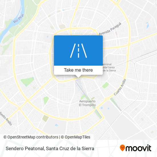 Sendero Peatonal map