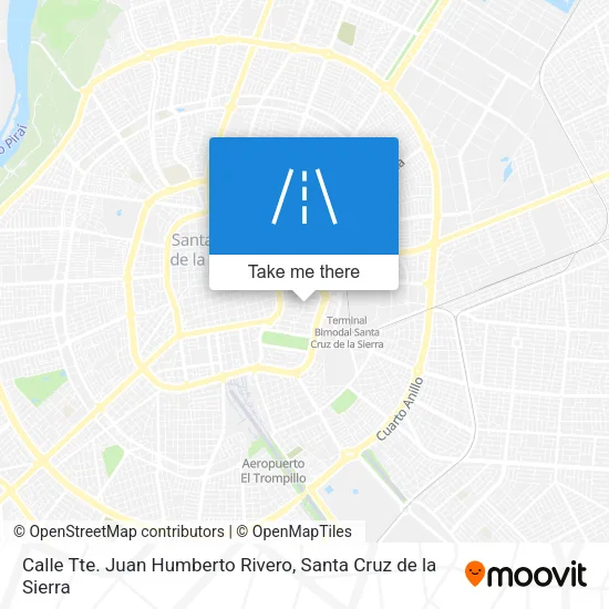 Mapa de Calle Tte. Juan Humberto Rivero