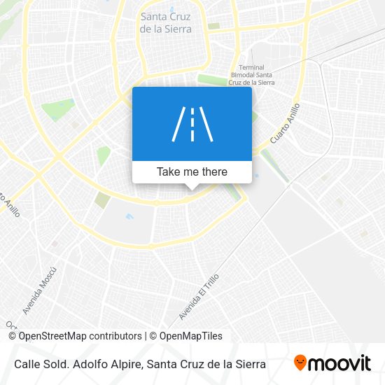 Mapa de Calle Sold. Adolfo Alpire