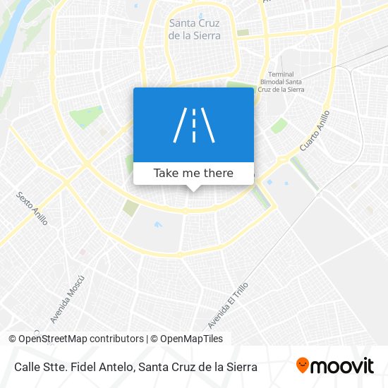 Mapa de Calle Stte. Fidel Antelo