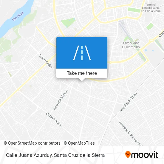 Calle Juana Azurduy map