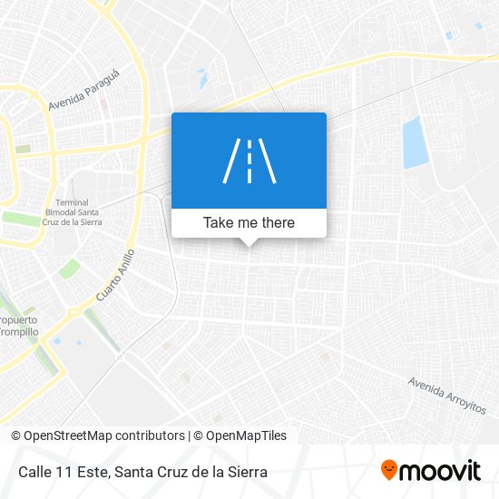 Calle 11 Este map