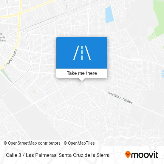 Calle 3 / Las Palmeras map