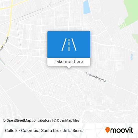 Calle 3 - Colombia map
