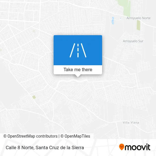 Calle 8 Norte map