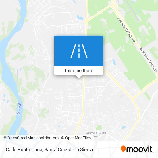 Calle Punta Cana map