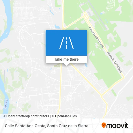 Calle Santa Ana Oeste map